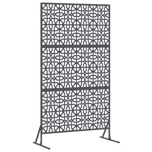 vidaXL Ecran de intimitate 100 x 50 x 180 cm Oțel Antracit