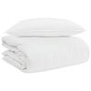 vidaXL Duvet 2 &icirc;n 1 cu pernă 2 buc. Alb Pene de rață