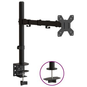 vidaXL Suport de perete pentru monitor VESA 75/100 mm, negru, oțel