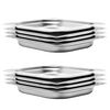 vidaXL Recipiente Gastronorm 8 buc. GN 1/2 40 mm oțel inoxidabil