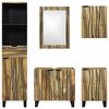 vidaXL Set de mobilier pentru baie cu sertar 5 pcs Maro Lemn compozit