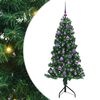 vidaXL Pom de Crăciun Artificial pentru Colț Verde 150 cm PVC și Metal