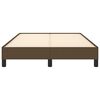 vidaXL Cadru de pat fără saltea țesătură maro 120x190 cm țesătură