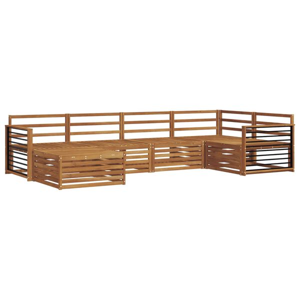 vidaXL Set de canapele de exterior 6 pcs natural