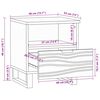 vidaXL Dulap de noapte castan 40 x 33 x 46 cm Lemn masiv de acacia