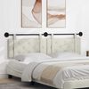 vidaXL Cap de pat suspendat Pe perete Crem 170 x 55 x 5 cm Catifea