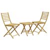 vidaXL Set mobilier bistro, 3 piese, bambus