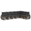 vidaXL Set de canapele pentru grădină 7 pcs Gri și gri &icirc;nchis