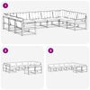 vidaXL Set de canapele de exterior 9 pcs Gri natural și deschis