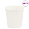 vidaXL Cești de cafea din h&acirc;rtie 1000 buc 4oz 100ml alb