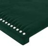 vidaXL Tăblie pat cu aripioare verde &icirc;nchis 83x23x118/128 cm catifea