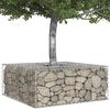 vidaXL Pat ridicat din gabion Argintiu 100 x 100 x 40 cm
