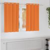 vidaXL Perdele Opaque cu Inel 2 pcs Portocalie Aprinsă 140 x 140 cm