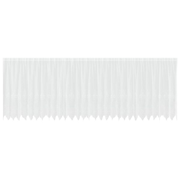 vidaXL Cortină din Dantelă cu perdele Alb 180 x 750 cm Poliester