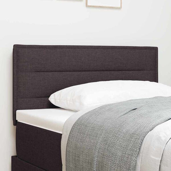 vidaXL Tăblie cap cu headboard Maro închis 100 cm Piele artificială
