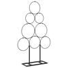 vidaXL Pom de Crăciun din metal KUOPIO 60 cm Oțel Negru