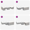 vidaXL Set de canapele pentru grădină cu pernă 11 pcs Gri Rattan poli