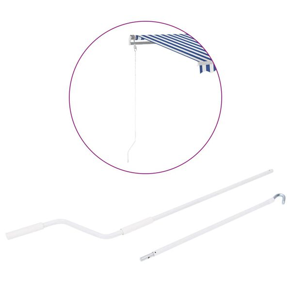 vidaXL Manivelă de rezervă pentru copertine 150 cm