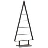 vidaXL Pom de Crăciun din metal Negru 90 cm Oțel