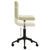 vidaXL Scaune de masă pivotante, 4 buc., crem, catifea