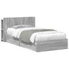 vidaXL Cadru de pat cu depozitare cu sertar Sonoma gri 100 x 200 cm