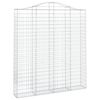 vidaXL Coșuri gabion arcuite,3 buc., 200x30x220/240cm, fier galvanizat