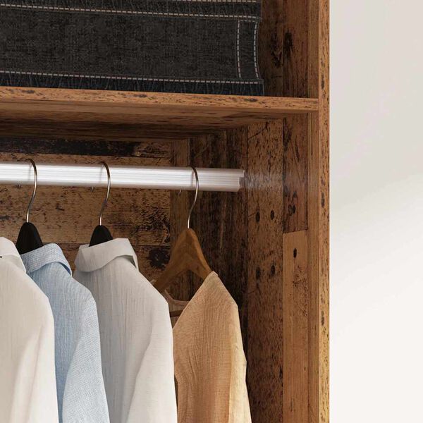 vidaXL Dulap cu raft Lemn vechi 50 x 50 x 200 cm Lemn compozit