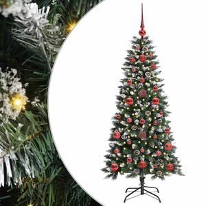 vidaXL Brad de Crăciun artificial Verde 120 cm PVC, plastic și oțel
