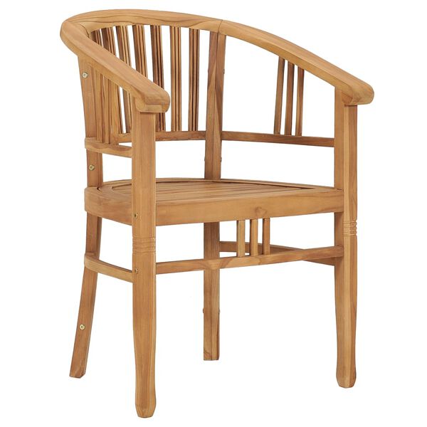 vidaXL Set mobilier de grădină, 3 piese, lemn masiv de tec