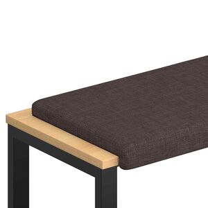 vidaXL Perna pentru bancă Țesătură Maro &icirc;nchis Ad&acirc;ncime 35 cm