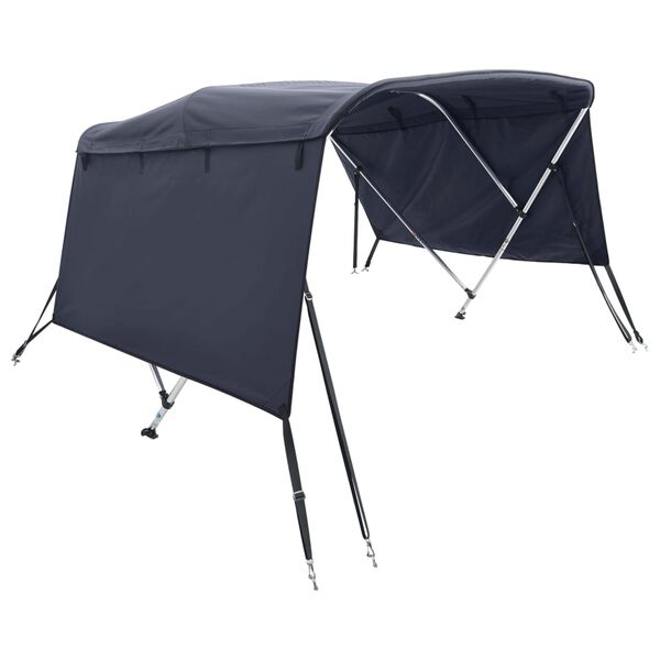 vidaXL Parasolar Bimini 3 arcuri pereți laterali, 183x(154-167)x137 cm