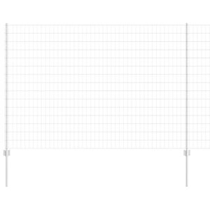 vidaXL Gard cu St&acirc;lp Argintiu