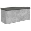 vidaXL Bancă de depozitare, gri beton, 102x42x45 cm, lemn prelucrat