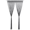 vidaXL Perdea macrame, antracit, 140 x 240 cm, bumbac