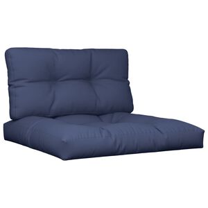 vidaXL Set pernă de paleți, bleumarin, 70x40x12 cm, material textil
