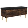 vidaXL Bancă de depozitare, stejar fumuriu, 102x42x46cm lemn prelucrat