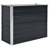 vidaXL Strat &icirc;nălțat de grădină antracit 100x40x77 cm oțel galvanizat