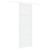 vidaXL Ușă glisantă Alb 83 x 232 cm Lemn masiv de pin