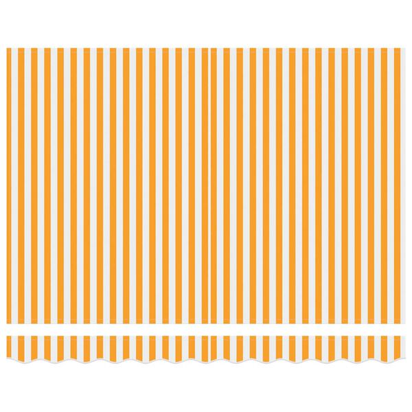 vidaXL Cortina Retractabilă Manual Galben și alb 300x250 cm țesătură