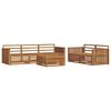 vidaXL Set de canapele de exterior 6 pcs natural Lemn Solid de Acacia