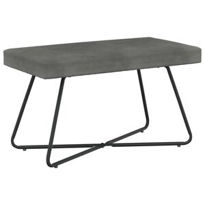 vidaXL bancă Gri &icirc;nchis 80 x 40 x 45 cm Catifea