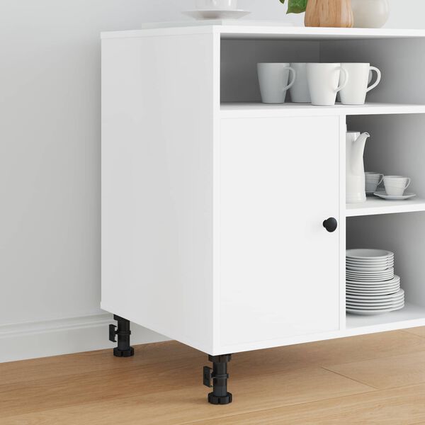 vidaXL Picioare de mobilă Ajustabil 12 pcs Negru 46 x 46 x 128 mm PP