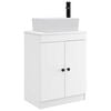 vidaXL Mobilă de baie cu chiuvetă Alb 54 x 35 x 83 cm Lemn prelucrat