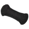 vidaXL Fr&acirc;nghie de lucru, negru, 6 mm, 25 m, polipropilenă