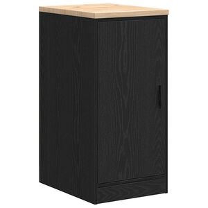 vidaXL Dulap depozitare garaj negru 40x51x85 cm lemn masiv de pin