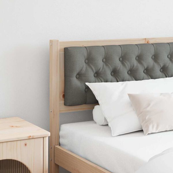 vidaXL Tăblie cap Altele maro și gri &icirc;nchis 200 cm Lemn masiv de pin