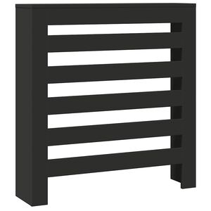 vidaXL Mască pentru calorifer, negru, 78x20x82 cm, lemn prelucrat