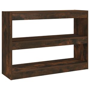 vidaXL Bibliotecă/Separator cameră, stejar fumuriu, 100x30x72 cm