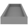 vidaXL Rafturi de perete Loggia, 2 buc., gri, 80x15x4 cm, MDF