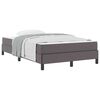 vidaXL Cadru de pat cu saltea Gri 120 x 190 cm țesătură